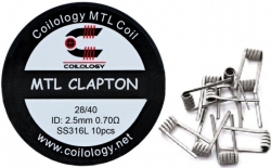 Coilology MTL Clapton předmotané spirálky SS316 0,7ohm 10ks