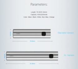 Joyetech eGo ONE V2 baterie 1500mAh Silver