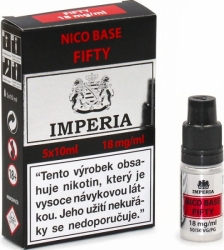 Nikotinová báze IMPERIA 5x10ml PG50-VG50 18mg