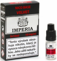 Nikotinová báze IMPERIA Velvet 5x10ml PG20-VG80 18mg