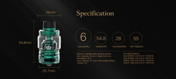 Uwell Crown 4 Clearomizer 6ml Iridescent