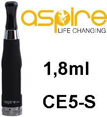 aSpire CE5-S BDC Clearomizer 1,8ohm 1,8ml Black