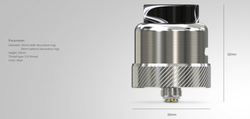 iSmoka-Eleaf Coral 2 RDA clearomizer Silver