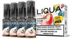 Liquid LIQUA MIX 4Pack Strawberry Yogurt 10ml