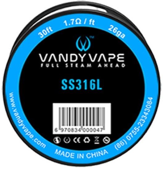 Vandy Vape SS316 odporový drát 26GA 10m