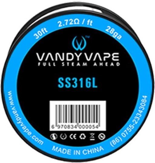 Vandy Vape SS316 odporový drát 28GA 10m