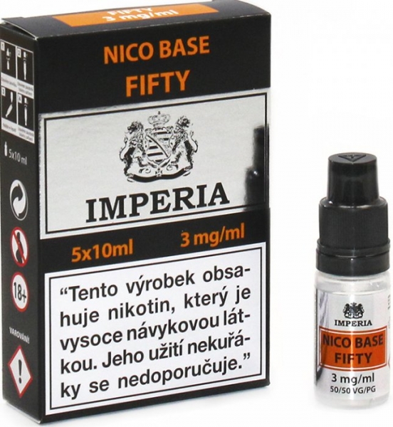 Nikotinová báze IMPERIA 5x10ml PG50-VG50 3mg