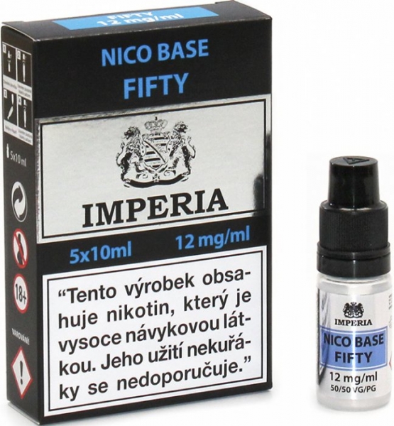 Nikotinová báze IMPERIA 5x10ml PG50-VG50 12mg