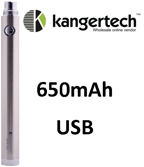 Kangertech EVOD baterie s USB 650mAh Silver